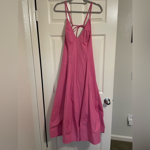 NWT Free People - Finer Things Midi Pink Dress - Picture 8 of 11